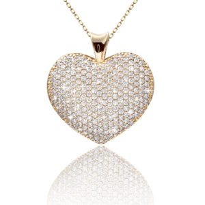 Gold Diamond Pendant Necklace